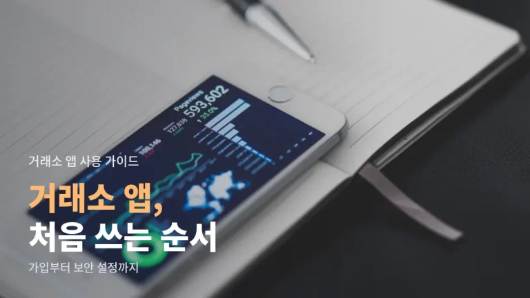 코인 거래소 앱 처음 쓰는 법 - 가입, 인증, 계좌 연결, 보안 설정 순서와 링크모아 정리